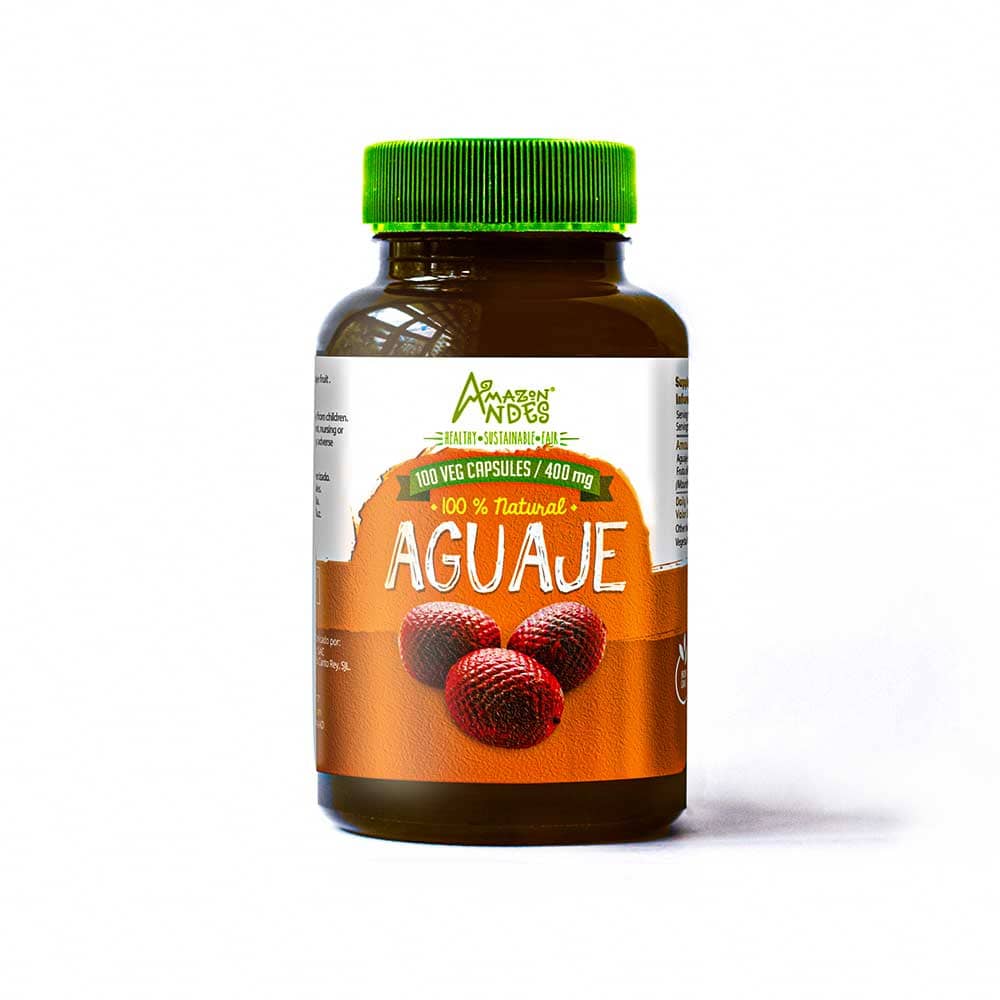 Aguaje Capsules (Mauritia flexuosa) | Female Hormonal Balance | 100 Pills (400 mg) | Vegan, Kosher & Halal Certified