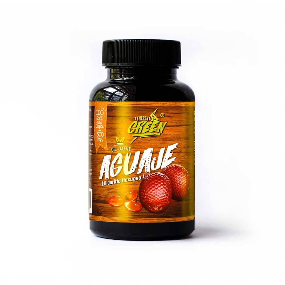 Aguaje Oil Softgel Capsules | Female Vitality, Phytoestrogens, Beta-Carotene, Omega-9 | 100% Plant Oil