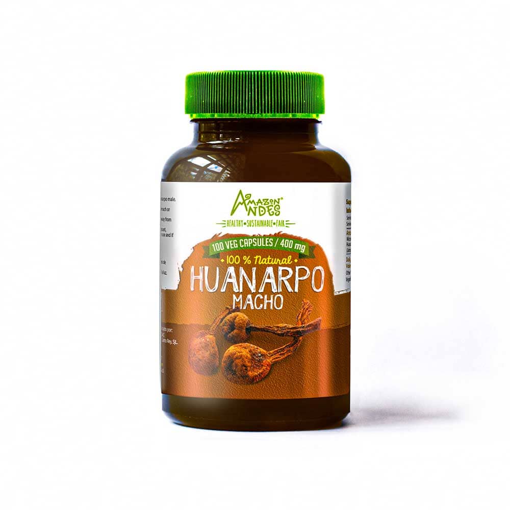 Huanarpo Macho Capsules | Men's Vitality & Libido Support | 100 Vegan Pills (400 mg) | Peru-Sourced, Additive-Free